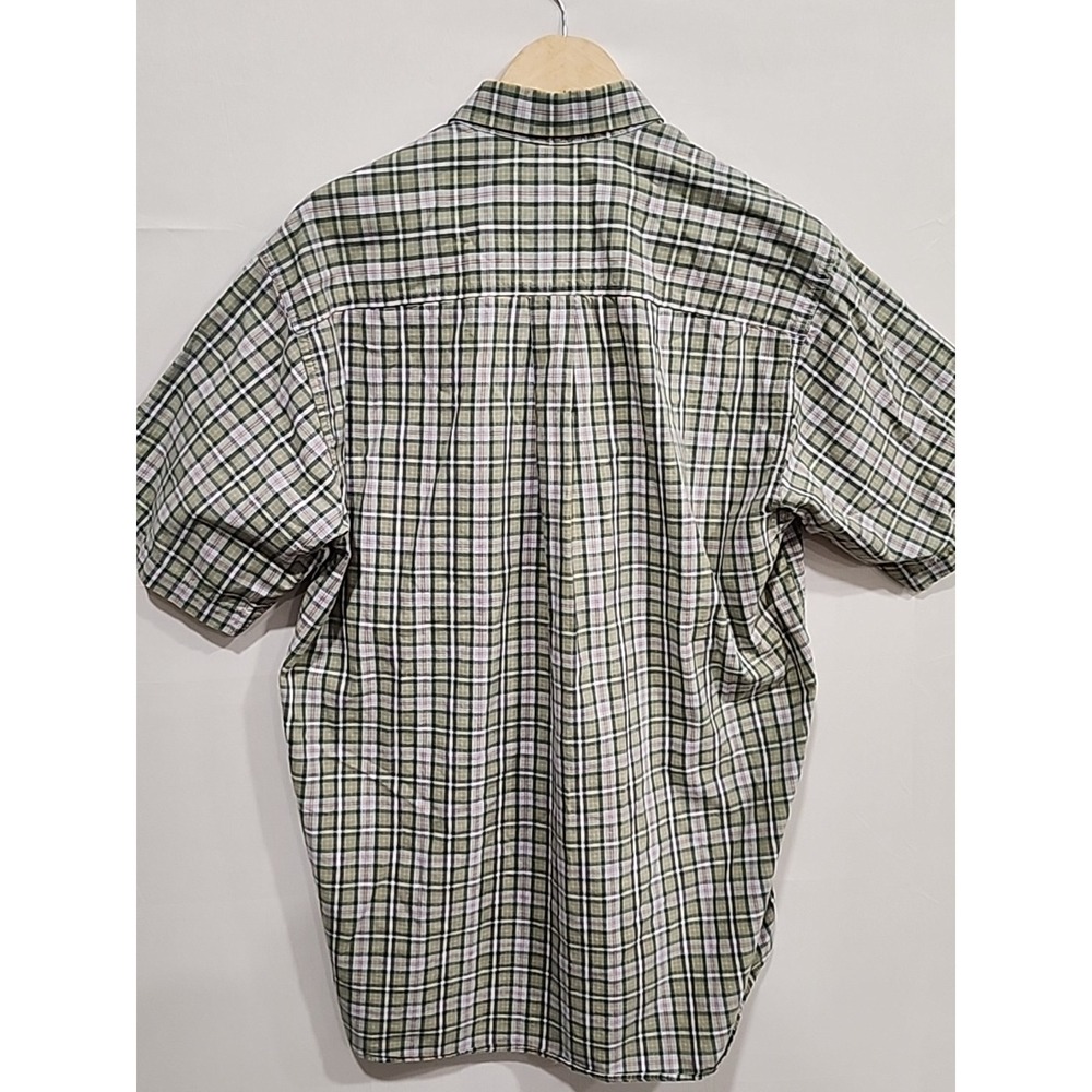 Cinch Button Down Shirt Mens M‎ Plaid, Pocket Short Sleeve 100% Cotton - Picture 8 of 10